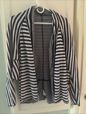 Fresh Produce Navy and White Striped Top 100% cotton made in USA